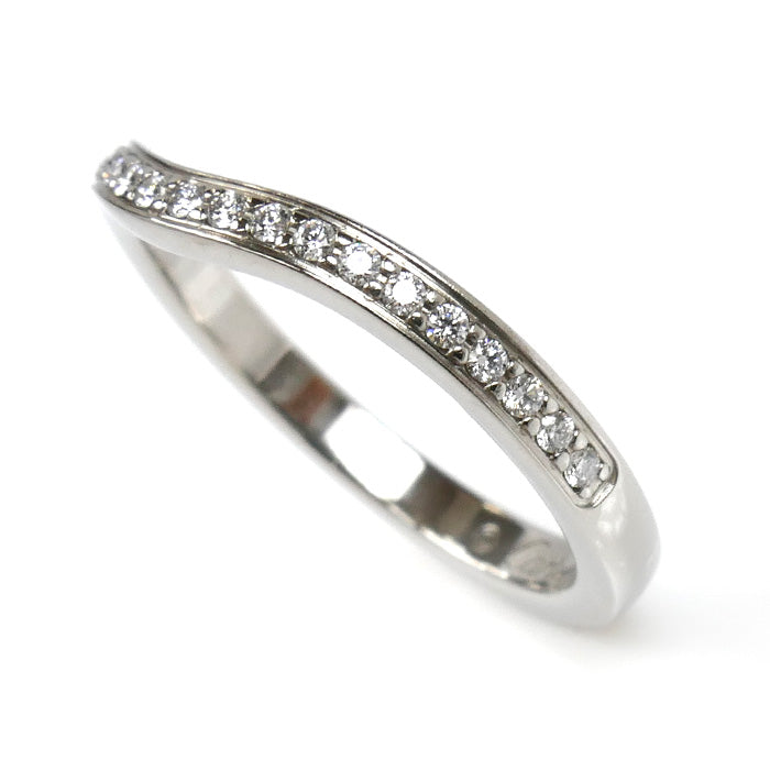 CARTIER カルティエ Pt950プラチナ バレリーナ ウェディング セミパヴェセッティング リング・指輪 B4093045 ダイヤモンド 5号 45 2.7g レディース【中古】【美品】