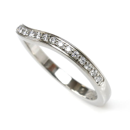 CARTIER カルティエ Pt950プラチナ バレリーナ ウェディング セミパヴェセッティング リング・指輪 B4093045 ダイヤモンド 5号 45 2.7g レディース【中古】【美品】