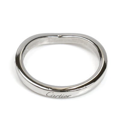 CARTIER カルティエ Pt950プラチナ バレリーナ ウェディング セミパヴェセッティング リング・指輪 B4093045 ダイヤモンド 5号 45 2.7g レディース【中古】【美品】