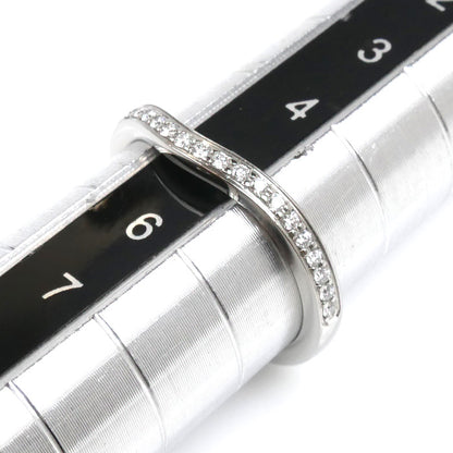 CARTIER カルティエ Pt950プラチナ バレリーナ ウェディング セミパヴェセッティング リング・指輪 B4093045 ダイヤモンド 5号 45 2.7g レディース【中古】【美品】