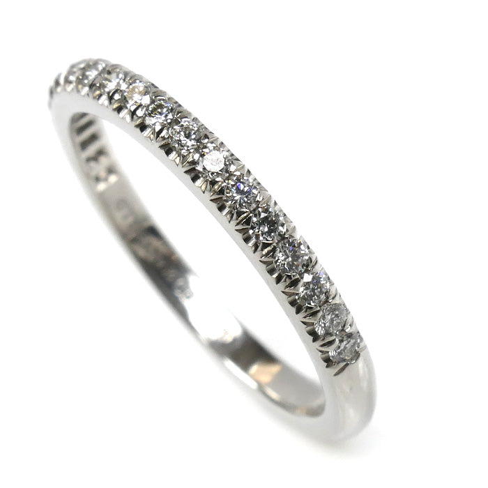 TIFFANY&Co. ティファニー Pt950プラチナ ソレスト ハーフ エタニティ リング・指輪 60004098 ダイヤモンド 8号 2.8g レディース【中古】【美品】