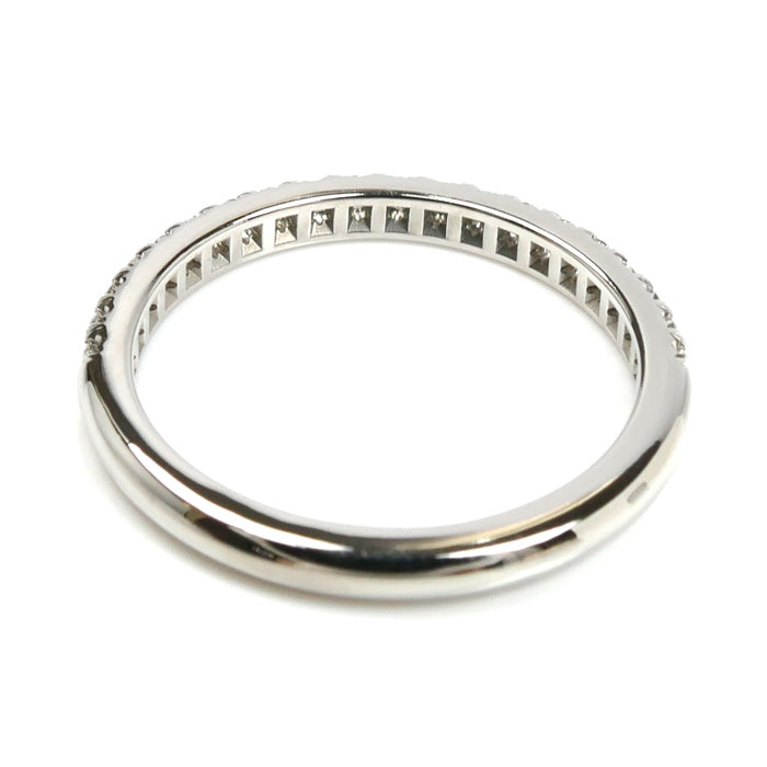TIFFANY&Co. ティファニー Pt950プラチナ ソレスト ハーフ エタニティ リング・指輪 60004098 ダイヤモンド 8号 2.8g レディース【中古】【美品】