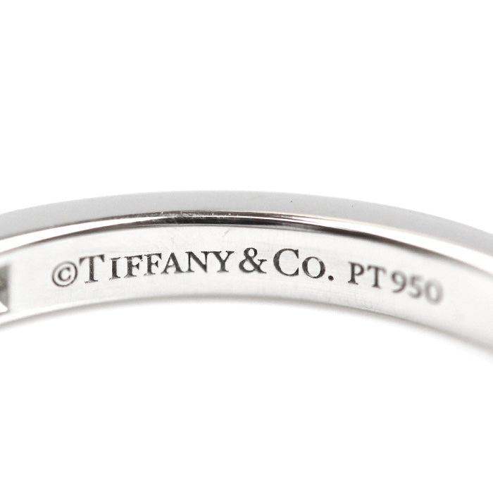 TIFFANY&Co. ティファニー Pt950プラチナ ソレスト ハーフ エタニティ リング・指輪 60004098 ダイヤモンド 8号 2.8g レディース【中古】【美品】