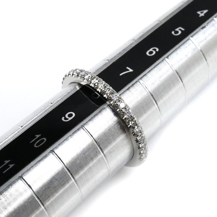 TIFFANY&Co. ティファニー Pt950プラチナ ソレスト ハーフ エタニティ リング・指輪 60004098 ダイヤモンド 8号 2.8g レディース【中古】【美品】