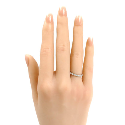 TIFFANY&Co. ティファニー Pt950プラチナ ソレスト ハーフ エタニティ リング・指輪 60004098 ダイヤモンド 8号 2.8g レディース【中古】【美品】
