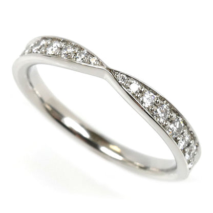 TIFFANY&Co. ティファニー Pt950プラチナ ハーモニー バンド リング・指輪 ダイヤモンド 6号 2.7g レディース【中古】【美品】
