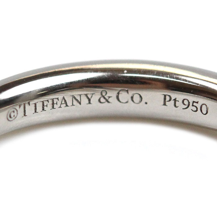 TIFFANY&Co. ティファニー Pt950プラチナ ハーモニー バンド リング・指輪 ダイヤモンド 6号 2.7g レディース【中古】【美品】