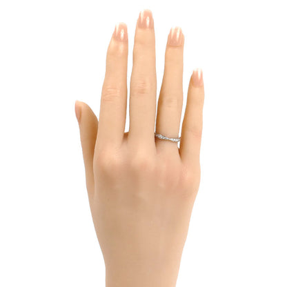 TIFFANY&Co. ティファニー Pt950プラチナ ハーモニー バンド リング・指輪 ダイヤモンド 6号 2.7g レディース【中古】【美品】