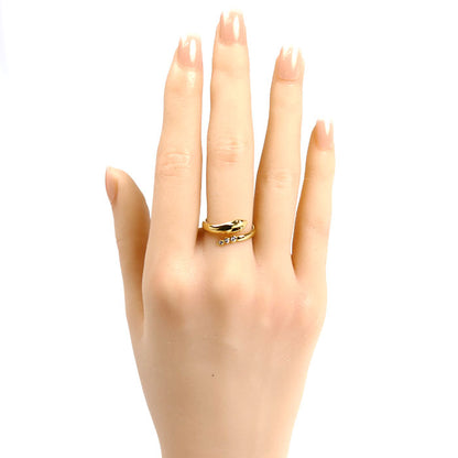 TIFFANY&Co. ティファニー K18YG イエローゴールド スネーク 3Pダイヤ リング・指輪 ダイヤモンド 12号 4.5g レディース【中古】