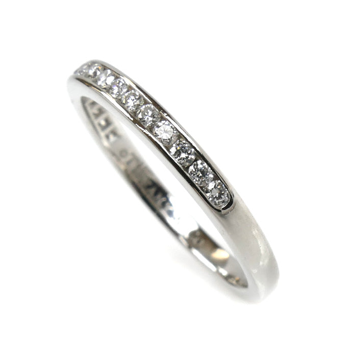 TIFFANY&Co. ティファニー Pt950プラチナ ハーフエタニティ リング・指輪 ダイヤモンド 10号 3.0g レディース【中古】【美品】