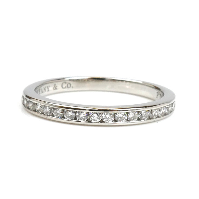 TIFFANY&Co. ティファニー Pt950プラチナ ハーフエタニティ リング・指輪 ダイヤモンド 10号 3.0g レディース【中古】【美品】