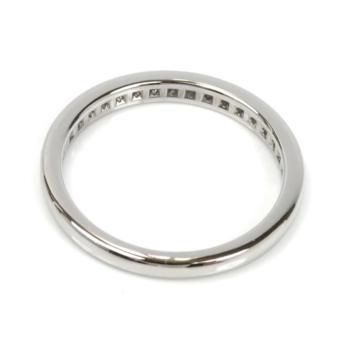 TIFFANY&Co. ティファニー Pt950プラチナ ハーフエタニティ リング・指輪 ダイヤモンド 10号 3.0g レディース【中古】【美品】