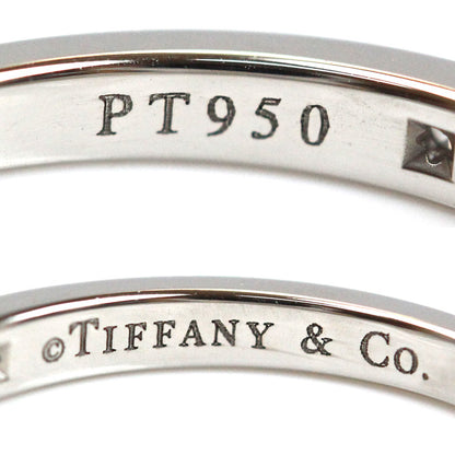 TIFFANY&Co. ティファニー Pt950プラチナ ハーフエタニティ リング・指輪 ダイヤモンド 10号 3.0g レディース【中古】【美品】