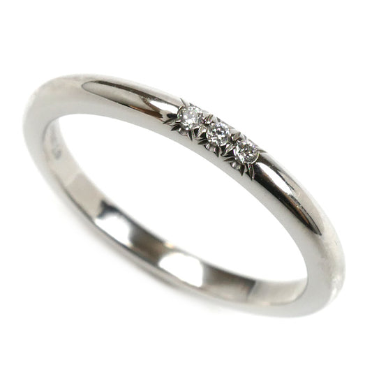 TIFFANY&Co. ティファニー Pt950プラチナ ウェディング 3Pダイヤ リング・指輪 61000917 ダイヤモンド 11号 3.6g レディース【中古】【美品】
