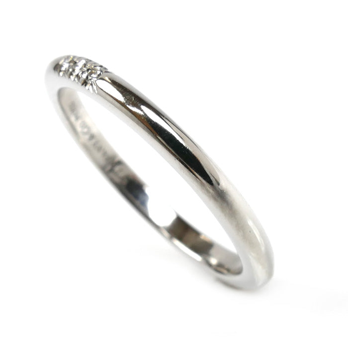 TIFFANY&Co. ティファニー Pt950プラチナ ウェディング 3Pダイヤ リング・指輪 61000917 ダイヤモンド 11号 3.6g レディース【中古】【美品】