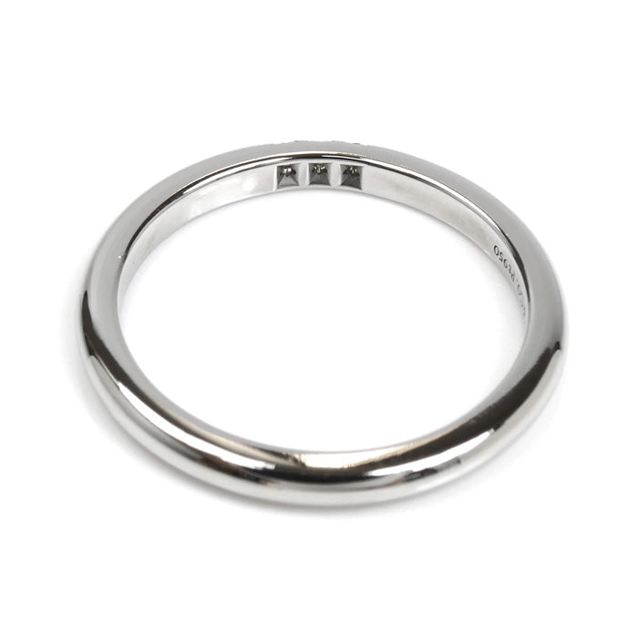 TIFFANY&Co. ティファニー Pt950プラチナ ウェディング 3Pダイヤ リング・指輪 61000917 ダイヤモンド 11号 3.6g レディース【中古】【美品】