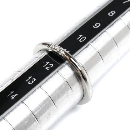 TIFFANY&Co. ティファニー Pt950プラチナ ウェディング 3Pダイヤ リング・指輪 61000917 ダイヤモンド 11号 3.6g レディース【中古】【美品】