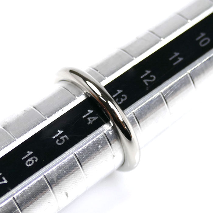 BVLGARI ブルガリ Pt950プラチナ ローマ アモール ウェディングバンド リング・指輪 360019 13.5号 54 4.8g レディース【中古】【美品】