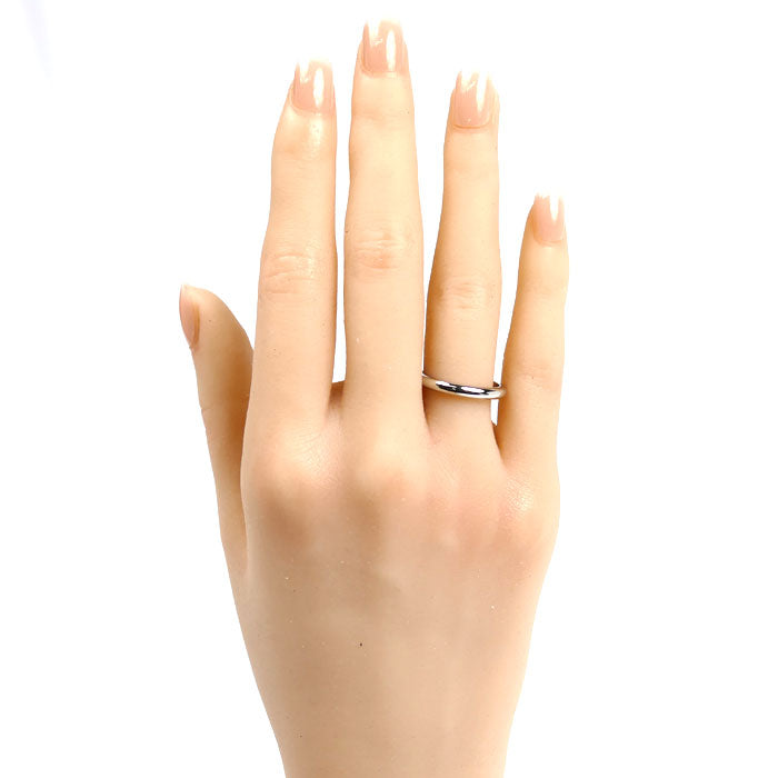 BVLGARI ブルガリ Pt950プラチナ ローマ アモール ウェディングバンド リング・指輪 360019 13.5号 54 4.8g レディース【中古】【美品】