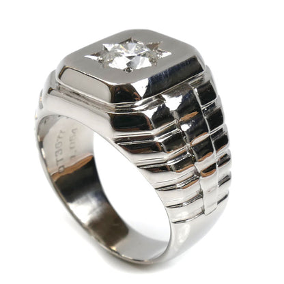 Pt900プラチナ リング・指輪 ダイヤモンド1.054ct 23号 28.5g メンズ【中古】