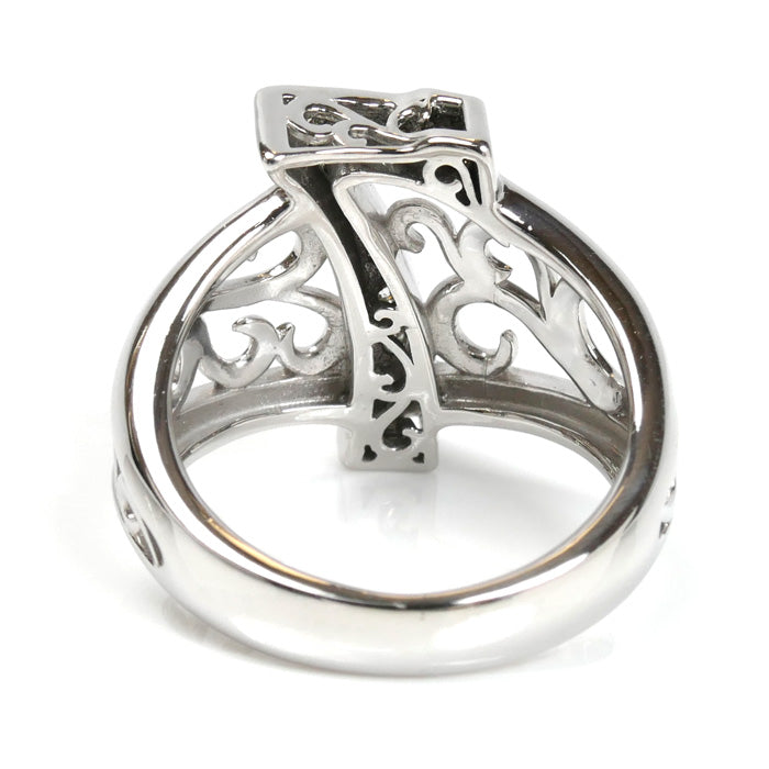 ゆきざき K18WG ホワイトゴールド NOMBLE ナンバーリング 7 リング・指輪 Y.NOMBRE.1.9.7.S ダイヤモンド0.23ct 14号 8.8g ユニセックス【中古】【美品】