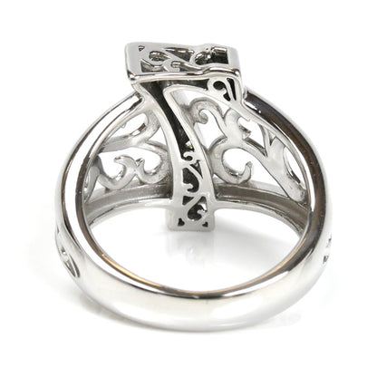 ゆきざき K18WG ホワイトゴールド NOMBLE ナンバーリング 7 リング・指輪 Y.NOMBRE.1.9.7.S ダイヤモンド0.23ct 14号 8.8g ユニセックス【中古】【美品】