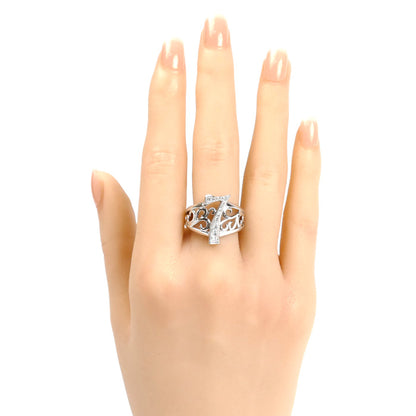 ゆきざき K18WG ホワイトゴールド NOMBLE ナンバーリング 7 リング・指輪 Y.NOMBRE.1.9.7.S ダイヤモンド0.23ct 14号 8.8g ユニセックス【中古】【美品】