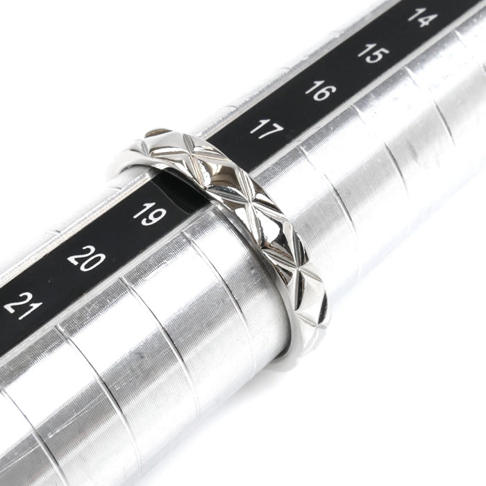 CHANEL シャネル Pt950プラチナ マトラッセ リング・指輪 18号 59 6.2g メンズ【中古】【美品】