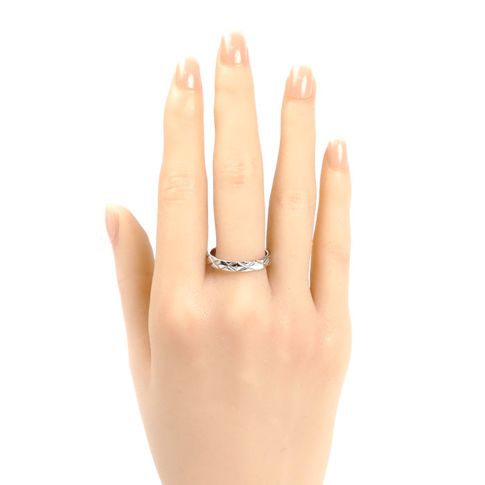 CHANEL シャネル Pt950プラチナ マトラッセ リング・指輪 18号 59 6.2g メンズ【中古】【美品】