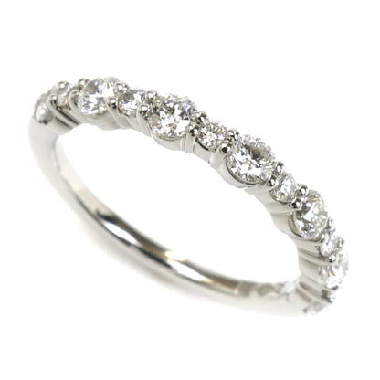 Ponte Vecchio ポンテヴェキオ Pt999 ハーフエタニティ リング・指輪 ダイヤモンド0.60ct 9号 3.4g レディース【中古】【美品】