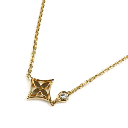 LOUIS VUITTON ルイ・ヴィトン K18YG イエローゴールド モノグラム イディール ネックレス Q93280 4.1g 38/40cm レディース【中古】【美品】