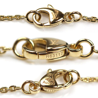LOUIS VUITTON ルイ・ヴィトン K18YG イエローゴールド モノグラム イディール ネックレス Q93280 4.1g 38/40cm レディース【中古】【美品】