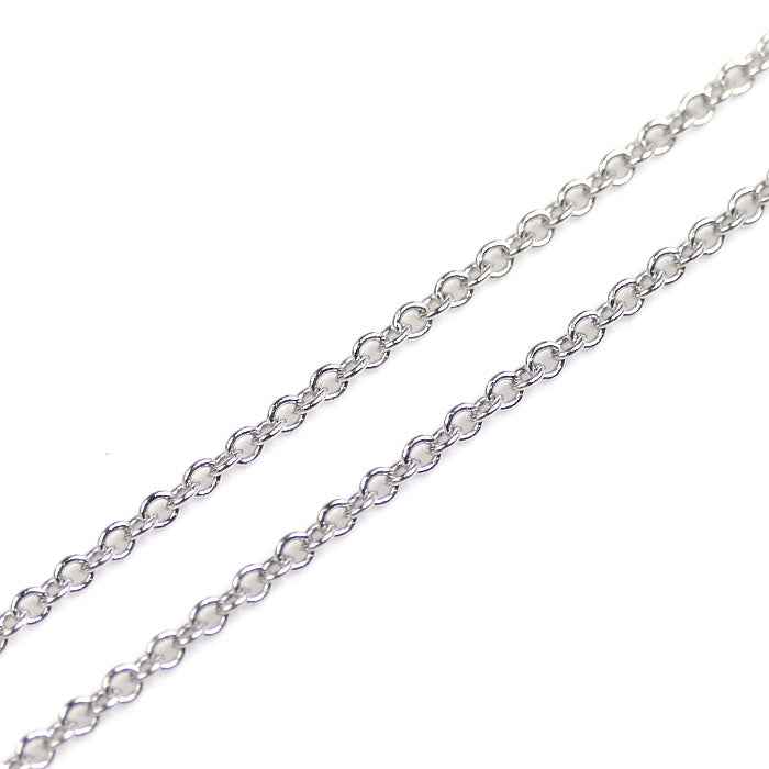 TIFFANY&Co. ティファニー K18WG ホワイトゴールド Tスマイル ミニ ダイヤ ネックレス 62617799 ダイヤモンド 2.5g 40.5/45.5cm レディース【中古】【美品】