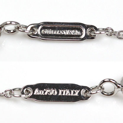 TIFFANY&Co. ティファニー K18WG ホワイトゴールド Tスマイル ミニ ダイヤ ネックレス 62617799 ダイヤモンド 2.5g 40.5/45.5cm レディース【中古】【美品】