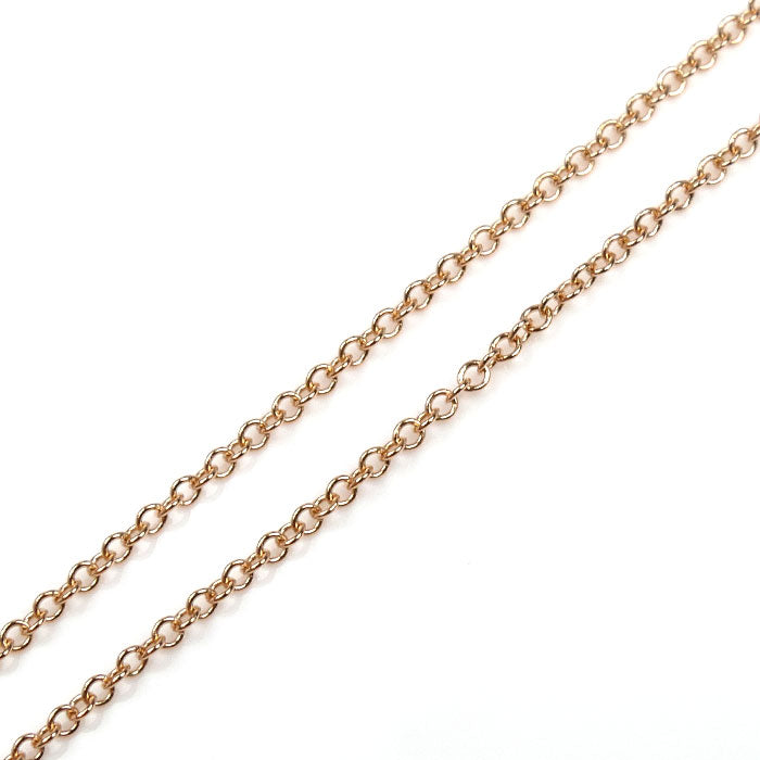 TIFFANY&Co. ティファニー K18PG ピンクゴールド Tスマイル ミニ ダイヤ ネックレス 62617772 ダイヤモンド 2.2g 40/45cm レディース【中古】【美品】