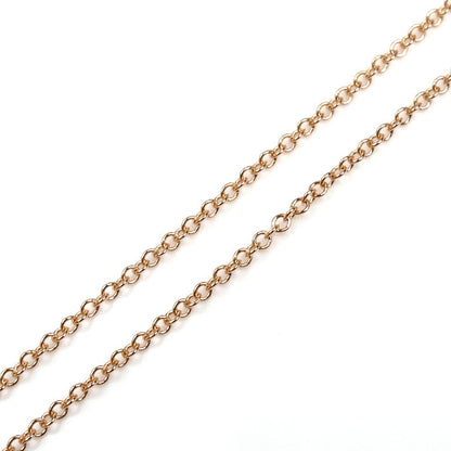 TIFFANY&Co. ティファニー K18PG ピンクゴールド Tスマイル ミニ ダイヤ ネックレス 62617772 ダイヤモンド 2.2g 40/45cm レディース【中古】【美品】
