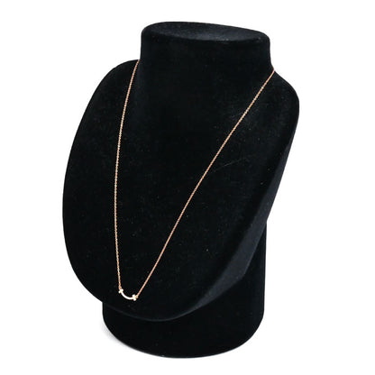 TIFFANY&Co. ティファニー K18PG ピンクゴールド Tスマイル ミニ ダイヤ ネックレス 62617772 ダイヤモンド 2.2g 40/45cm レディース【中古】【美品】