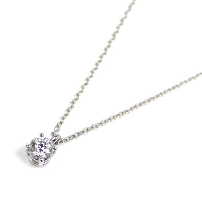 TIFFANY&Co. ティファニー Pt950プラチナ ソリティア ネックレス ダイヤモンド0.25ct 2.4g 40.5cm レディース【中古】【美品】
