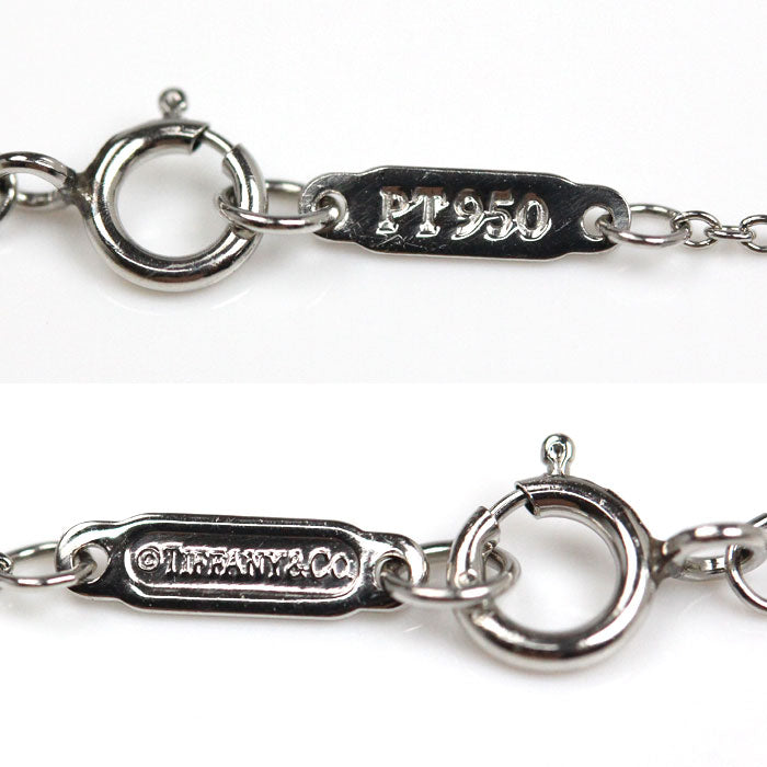 TIFFANY&Co. ティファニー Pt950プラチナ ソリティア ネックレス ダイヤモンド0.25ct 2.4g 40.5cm レディース【中古】【美品】