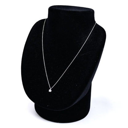 TIFFANY&Co. ティファニー Pt950プラチナ ソリティア ネックレス ダイヤモンド0.25ct 2.4g 40.5cm レディース【中古】【美品】