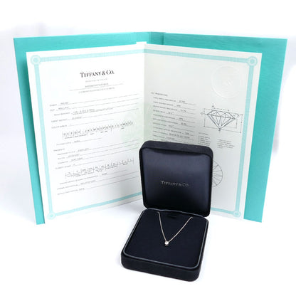 TIFFANY&Co. ティファニー Pt950プラチナ ソリティア ネックレス ダイヤモンド0.25ct 2.4g 40.5cm レディース【中古】【美品】