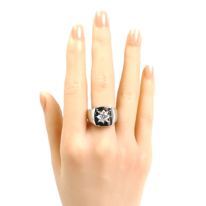 Pt900プラチナ リング・指輪 ダイヤモンド0.678ct 16.5号 30.2g メンズ【中古】【美品】