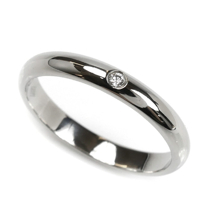 CARTIER カルティエ Pt950プラチナ 1895 ウェディング 1Pダイヤ リング・指輪 B4057748 ダイヤモンド 8号 48 2.8g レディース【中古】【美品】