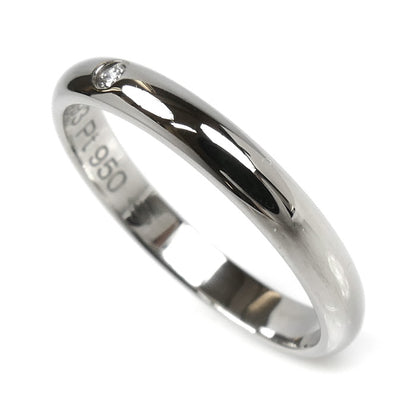 CARTIER カルティエ Pt950プラチナ 1895 ウェディング 1Pダイヤ リング・指輪 B4057748 ダイヤモンド 8号 48 2.8g レディース【中古】【美品】