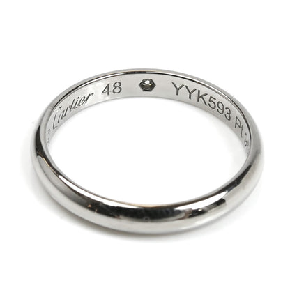 CARTIER カルティエ Pt950プラチナ 1895 ウェディング 1Pダイヤ リング・指輪 B4057748 ダイヤモンド 8号 48 2.8g レディース【中古】【美品】