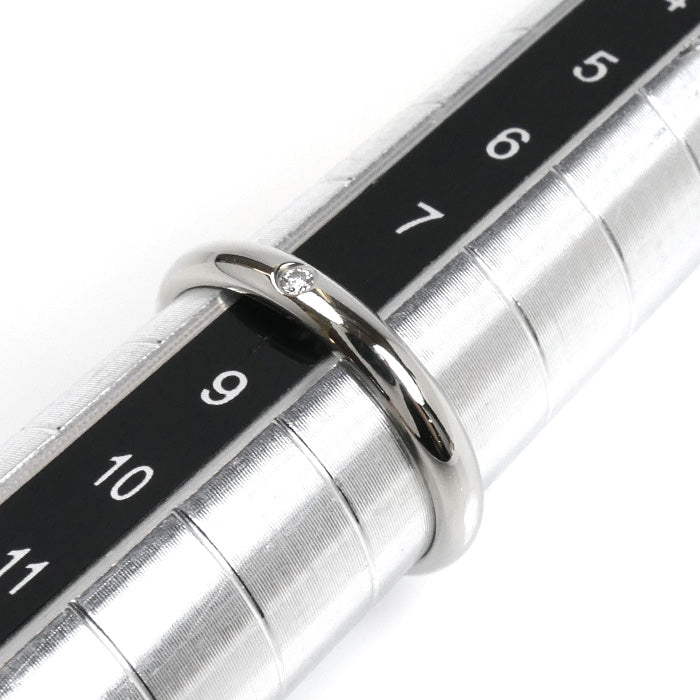 CARTIER カルティエ Pt950プラチナ 1895 ウェディング 1Pダイヤ リング・指輪 B4057748 ダイヤモンド 8号 48 2.8g レディース【中古】【美品】