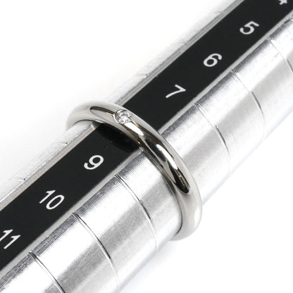 CARTIER カルティエ Pt950プラチナ 1895 ウェディング 1Pダイヤ リング・指輪 B4057748 ダイヤモンド 8号 48 2.8g レディース【中古】【美品】