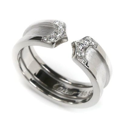 CARTIER カルティエ K18WG ホワイトゴールド C2 ダイヤ リング・指輪 ダイヤモンド 13号 53 7.6g レディース【中古】【美品】