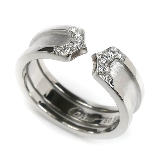 CARTIER カルティエ K18WG ホワイトゴールド C2 ダイヤ リング・指輪 ダイヤモンド 13号 53 7.6g レディース【中古】【美品】