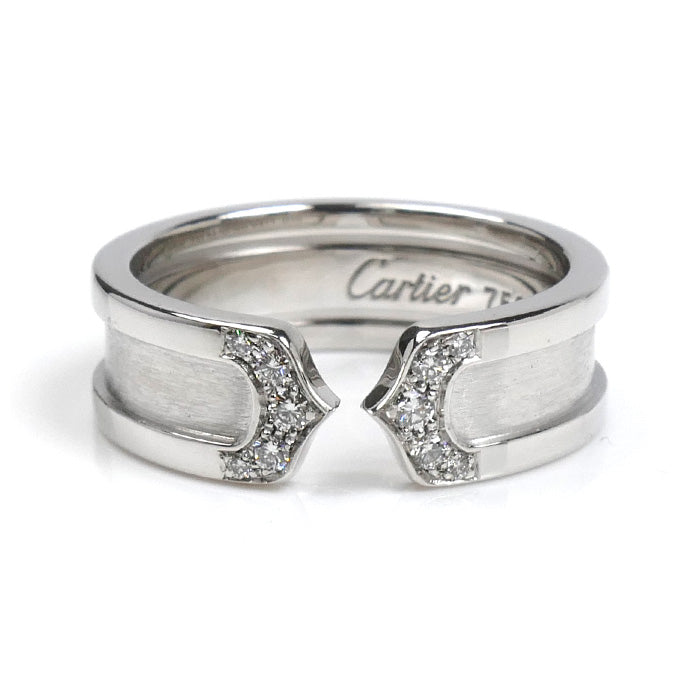 CARTIER カルティエ K18WG ホワイトゴールド C2 ダイヤ リング・指輪 ダイヤモンド 13号 53 7.6g レディース【中古】【美品】